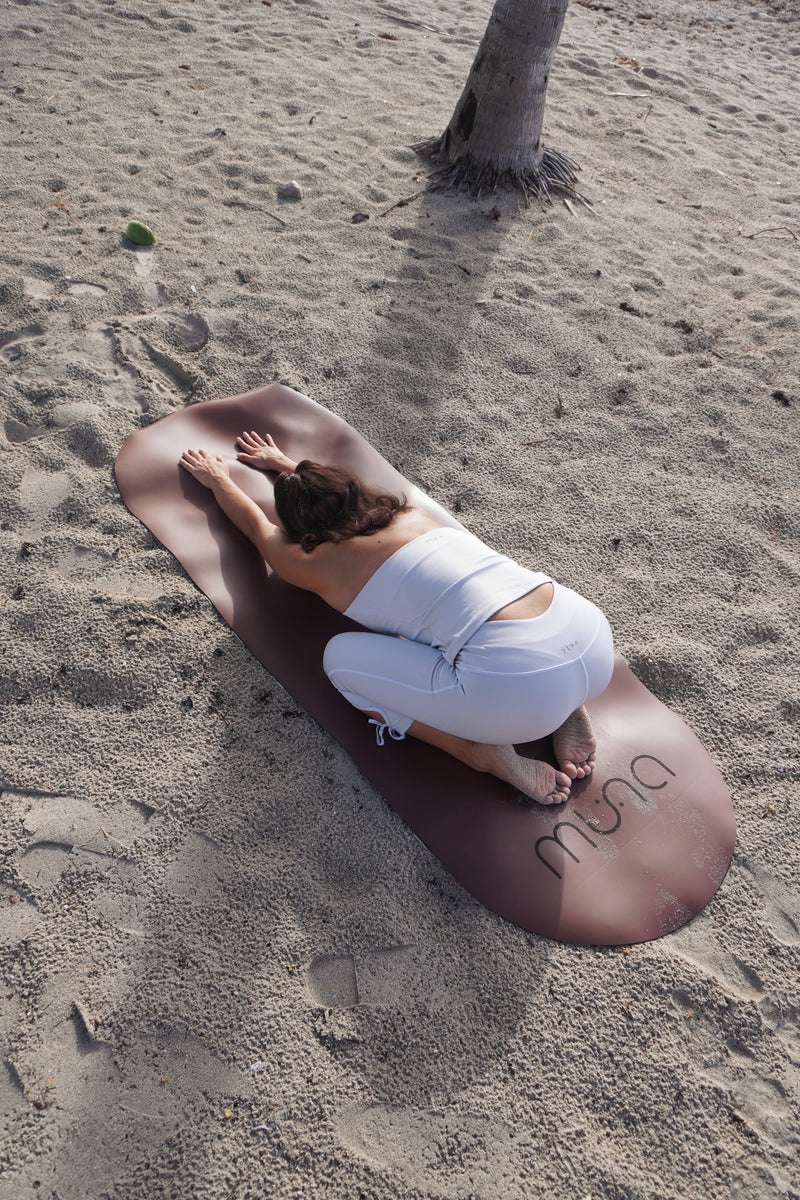 Oval Yoga Mat — Espresso