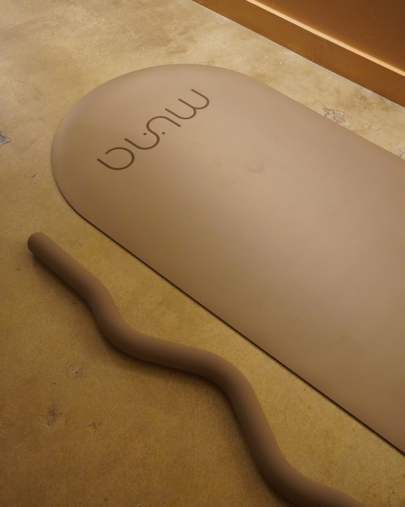 Oval Yoga Mat — Milk Tea