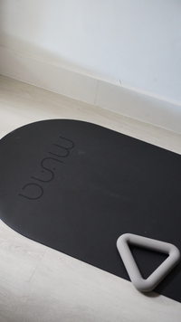 MUNA premium oval yoga mat with superior grip