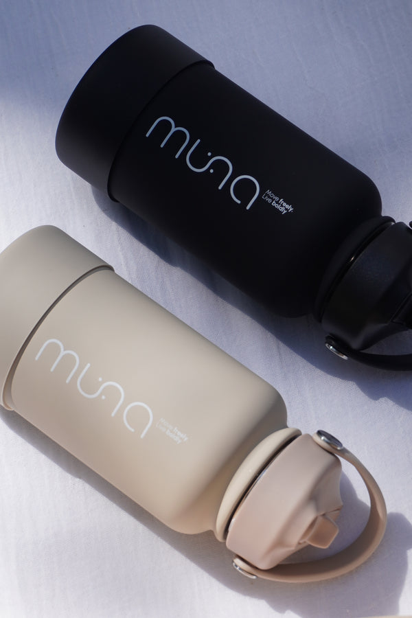 MUNA leak-proof water bottle for workouts and hydration