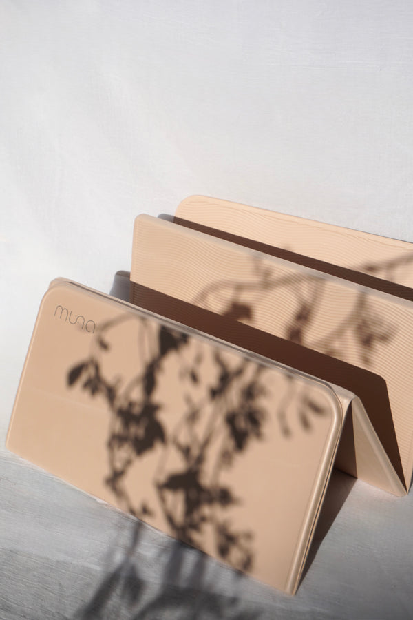MUNA foldable yoga mat portable travel design